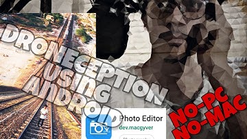 Dronception using only android, No photoshop