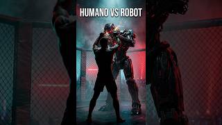 Un Humano Peleó Contra Un Robot En Una Jaula 🤖 #robots #ia #tecnologia #shorts #like #instagram