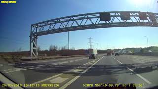 2018 0326 Accident -harness or fastener type material  flew off a Leader Freight lorry on to my car.