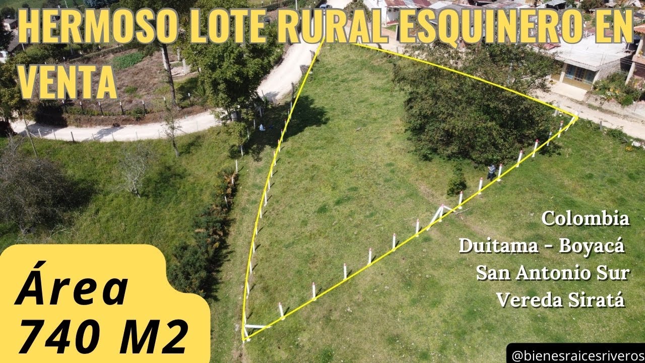 😍 HERMOSO LOTE RURAL ESQUINERO EN VENTA DUITAMA 🏞️