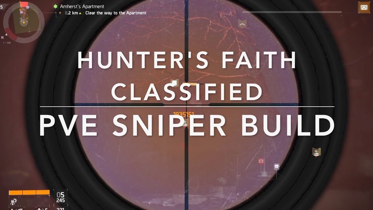 HUNTER'S FAITH SNIPER BUILD - Setup I used for Amherst Legendary SOLO 