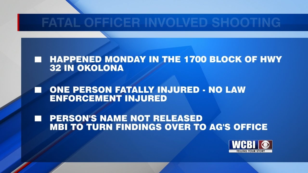 MBI investigates fatal officerinvolved shooting in Okolona YouTube