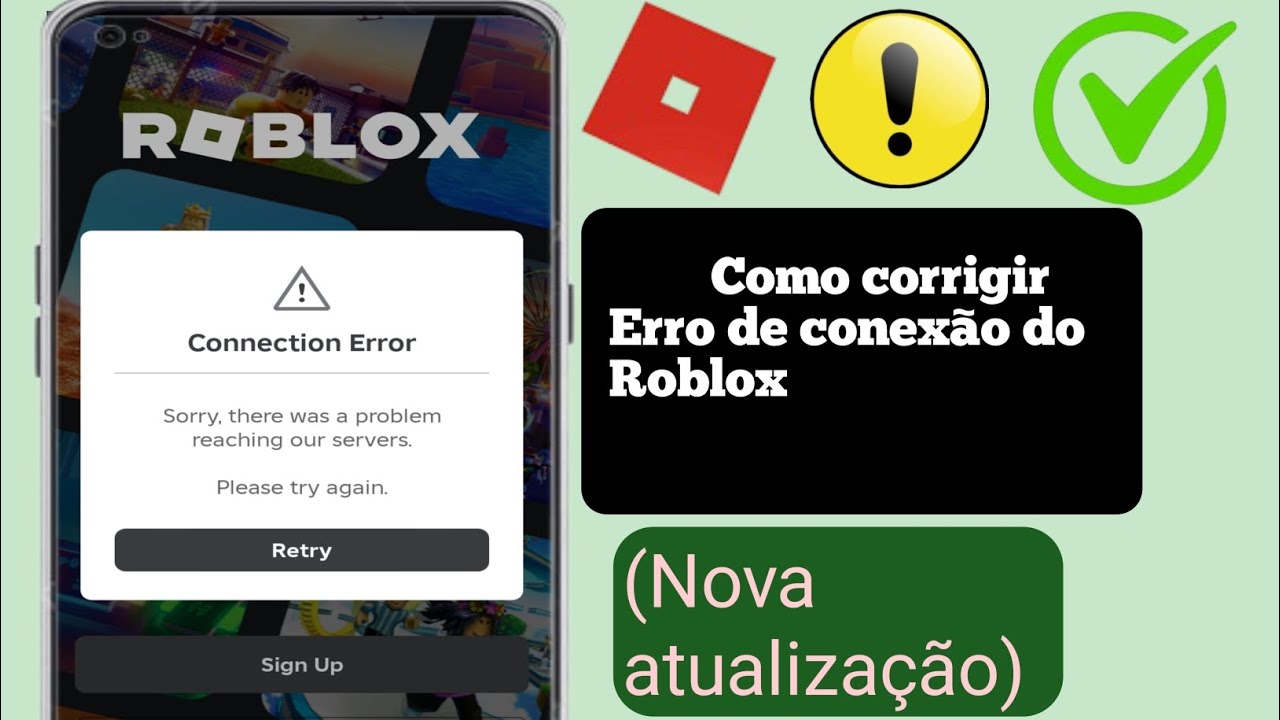 Como corrigir o problema de erro de conexão do Roblox 2024. Erro do ...