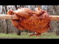 ЦЫПЛЕНОК на УГЛЯХ. Рецепт цыпленка ( курицы ) на вертеле. Chicken on coals. ENG SUB