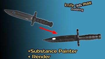 knife modeling in 3dsmax | 3dsmax | modeling | knife |