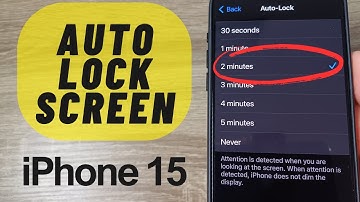 How to Increase Auto Lock Screen Time on iPhone 15 Pro  & Pro Max