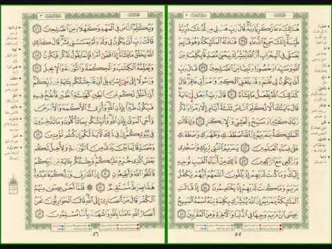 صفحة رقم 55 56 من سورة آل عمران مكررة للشيخ مشاري العفاسي
