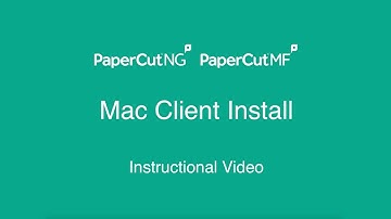 PaperCut Mac Client Install