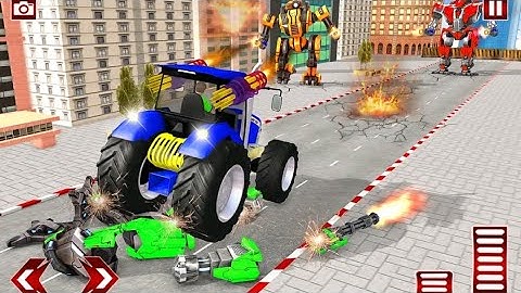 Tractor Robot Transform Car War  (Android Gameplay FHD)