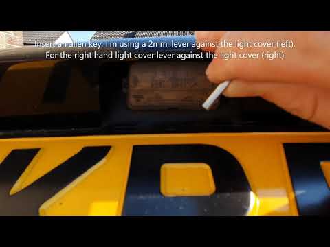 How To Replace Rear Number Plate Lights  – Peugeot 206