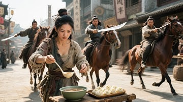 街邊賣面的大嬸竟是功夫高手，1vs100惡霸报仇雪恨丨Kungfu丨2025丨Donnie丨功夫丨動作#武俠 #辛芷蕾  #熱門 #movie #中國電視劇#许凯#赵丽颖#白鹿#景甜