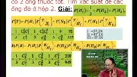 Bài giảng xác xuất đầy đủ & công thức bayes  Môn Xác suất thống kê  KTQD