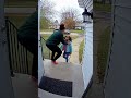 Little Girl Thinks Coyote is Her New Pet! #Shorts #WildAnimals #Kids #DoorbellCam #Funny #Wildlife