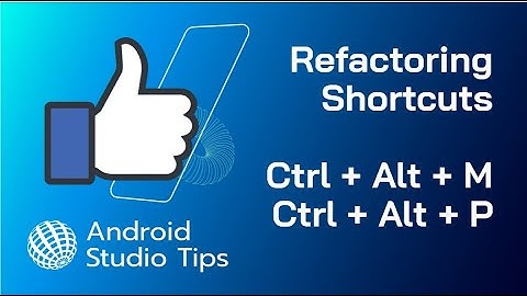Refactor function and parameter using shortcuts - Android Studio tips (with subtitles)