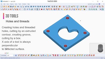 VariCAD – Creating holes and grooves