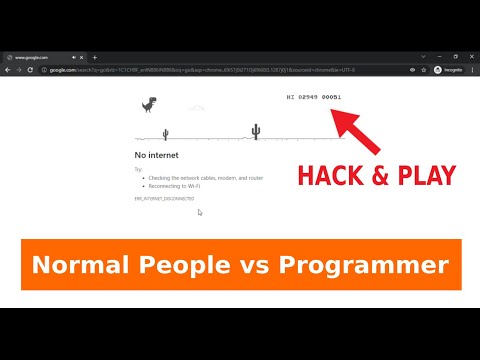 Google Chrome Dinosaur Game Hack Play & Code