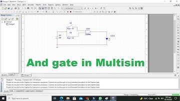 How to make an And gate in multisim | how to use an And gate in multisim