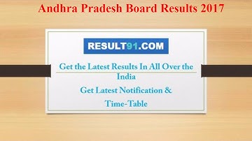 ANDHRA PRADESH RESULTS 2017 || AP Results Board/University Results 2017 || AP Results 2017