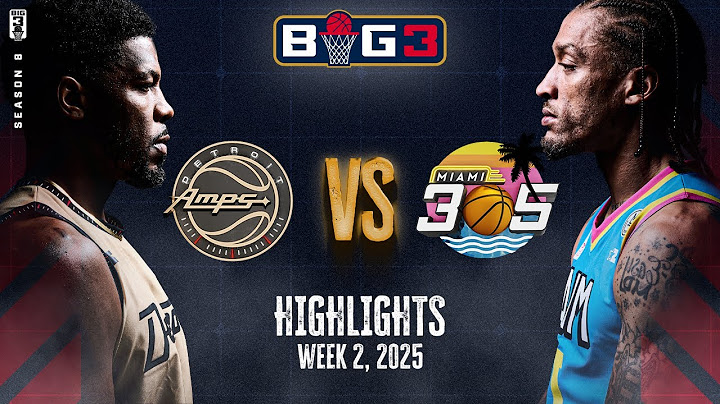 2025 BIG3 Week 2 In 3 Minutes | Miami 305 vs. Detroit Amps