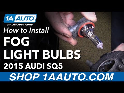 How to Replace Fog Light Bulbs 14-16 Audi SQ5