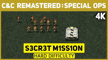 C&C Remastered 4K - Console Missions - GDI Mission 72 - S3cr3t M1ss10n - Hard Difficulty