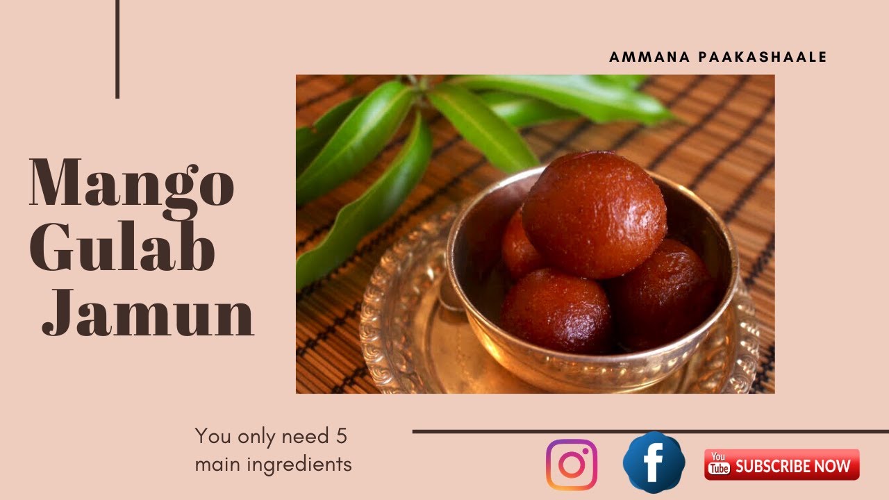 Mango Gulab Jamun YouTube