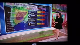 Robmariel Olea Sexy Legs Black Outfit El Tiempo Despierta America