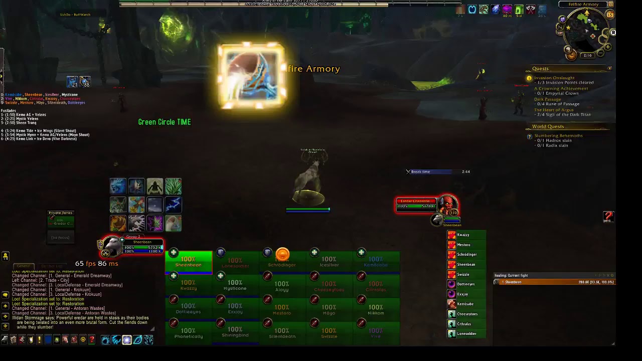 Resto Druid PoV Mythic Antorus and doggie progression