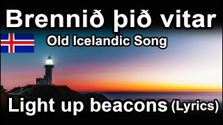 Brennið þið vitar - Light up, beacon (Lyrics With English Translation)