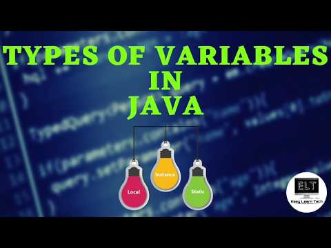 Types of Variables in Java