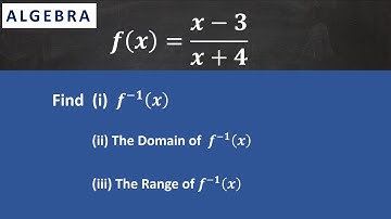 Domain And Range of Inverse of A Function