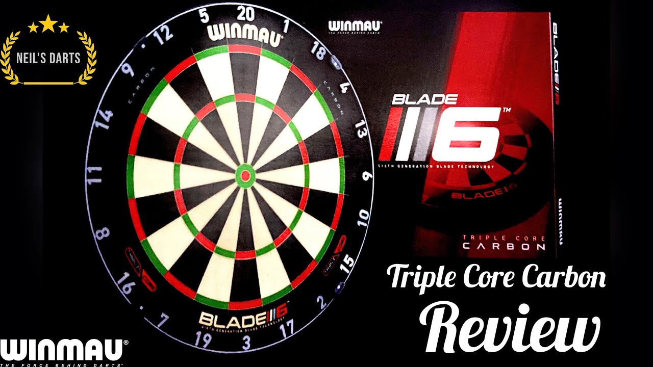 Winmau Blade 6 Triple Core Carbon Dartboard - Darts Reviews TV