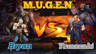 Bryan Fury (Namco) vs Ryuji Yamazaki (SNK) | MGS | Namco vs SNK Mugen Battle