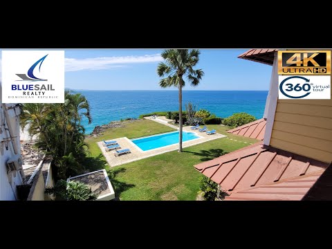 4K VIDEO! 2 BEDROOM OCEANFRONT LUXURY PENTHOUSE, SOSUA - Blue Sail Realty DIR- 1-849-283-4906