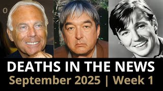 Full Who Died This Week | September 2026 #2 Celebrity Deaths & More Guide