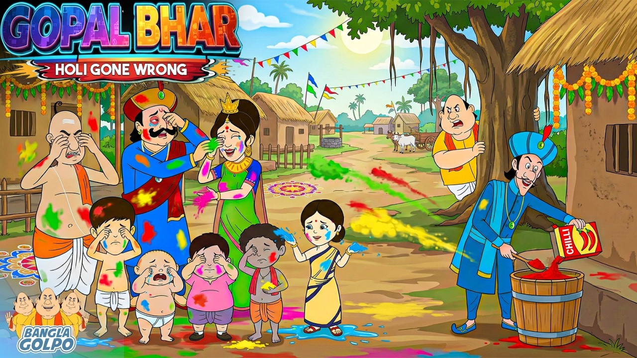 হোলির রঙে লঙ্কা কাণ্ড! 🌶️ | মন্ত্রীর ফাঁদে গোপাল? | Gopal Bhar Holi Special | 2026 Holi Special