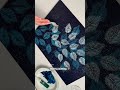 Starry painting / Acrylic painting / How to paint starry nights / Leaf painting