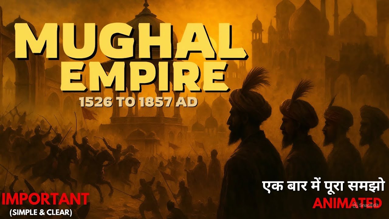 History of Mughal Empire | 1526 to 1857 Full Animated Story in Hindi ...