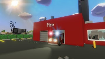 Unturned Level Editor Speed Build #24 - Fire Station