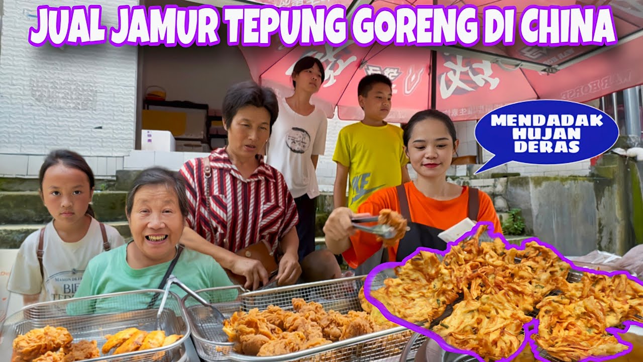 PENGHASILAN TEMBUS SEGINI, JUAL JAMUR TEPUNG DI CHINA SEMPAT TUTUP LALU LANJUT JUALAN LAGI HABIS‼️