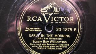 EARLY IN THE MORNING by Sonny Boy Williamson BLUES chords