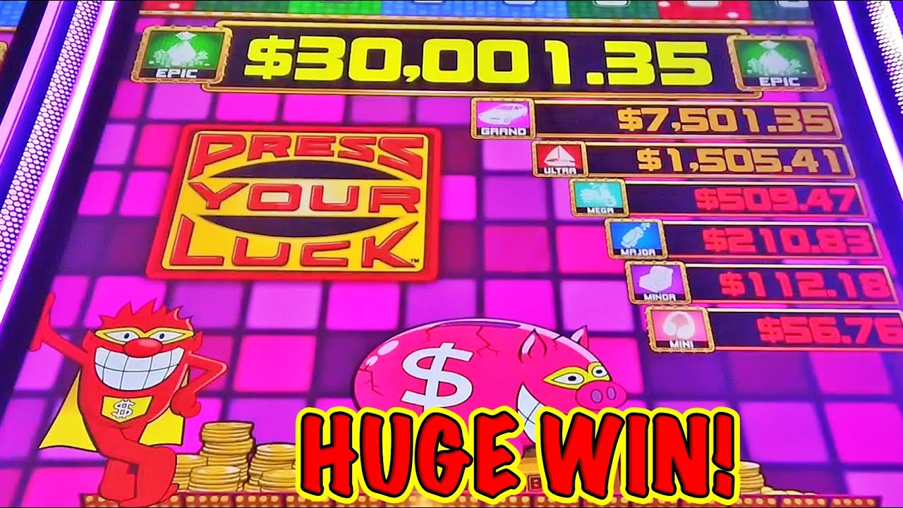 NEW SLOT HUGE WIN on Press Your Luck! YouTube