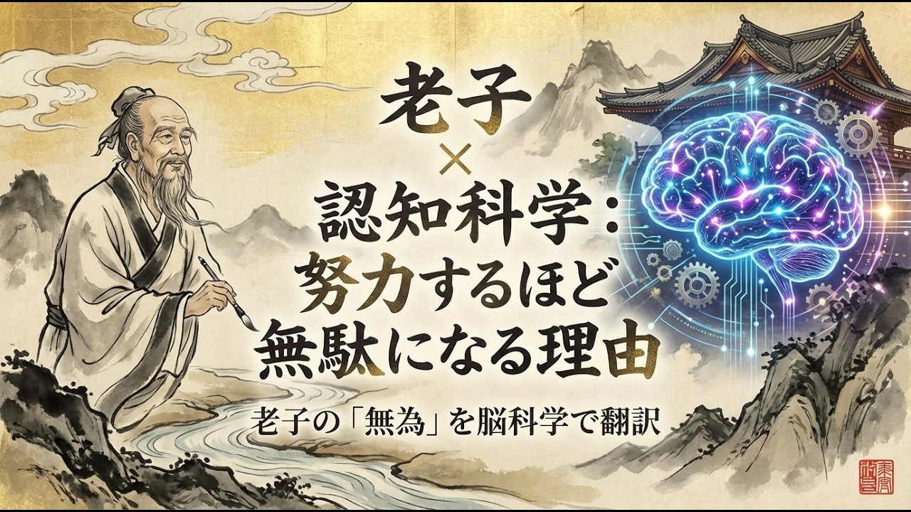 【老子×認知科学】頑張るほど空回りする理由｜老子の無為を脳科学で翻訳する