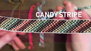 Candy Stripe Friendship Bracelet Tutorial [CC]