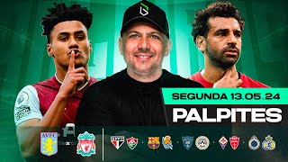 PALPITES DE FUTEBOL PARA HOJE 13 05 2024 (SEGUNDA-FEIRA) + BILHETE PRONTO | Boleiros Tips