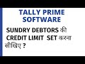 SET CREDIT LIMIT IN TALLY PRIME SOFTWARE