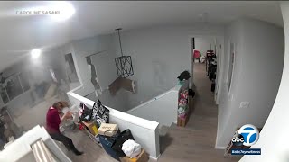 Mive Boulder Crashes Into Home, Narrowly Missing Woman