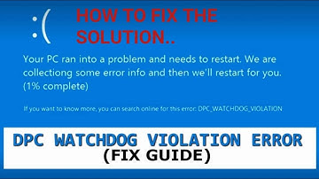 How to fix Dpc watchdog violation error in Windows 10 2022....Dpc watchdog violation error solution