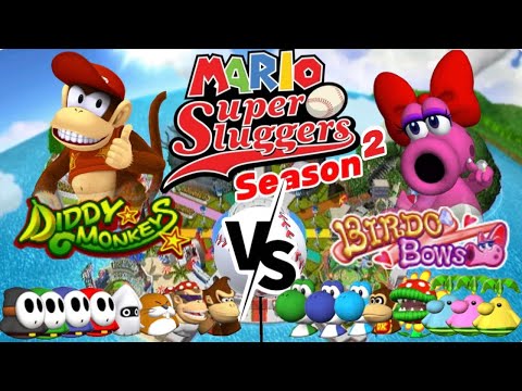 DIDDY MONKEYS VS BIRDO BOWS! Mario Super Sluggers Season 2! - YouTube