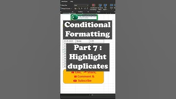 Highlight Duplicates in excel #shorts #exceltricks